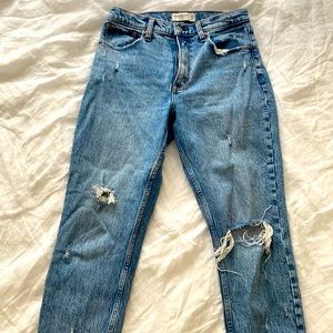 Abercrombie x Bre Sheppard The Mom High Rise Jean
